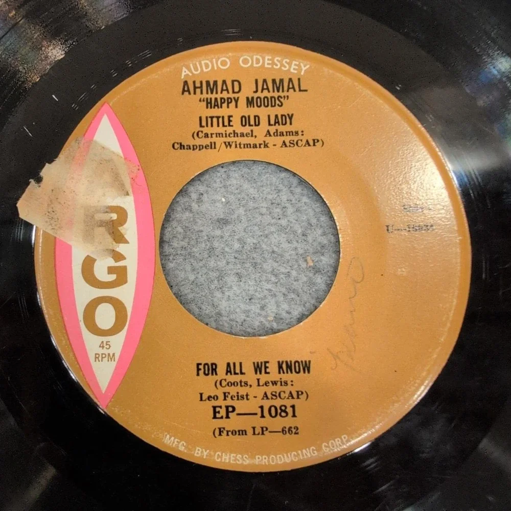 Ahmad Jamal Happy Moods 45 RPM‎ EP Argo Records EP-1081 Jazz Vinyl Record - Picture 2 of 3